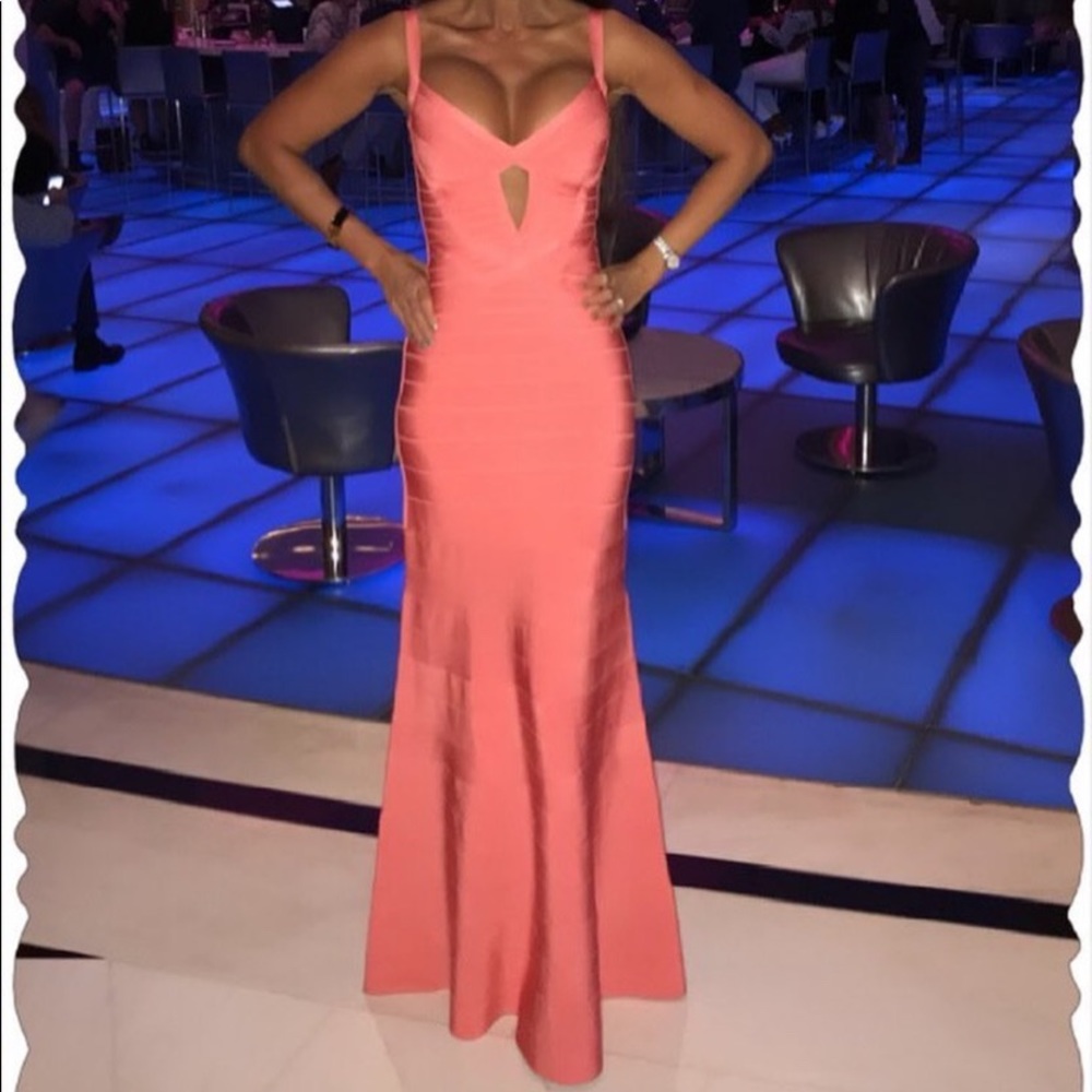 Herve Leger gown.